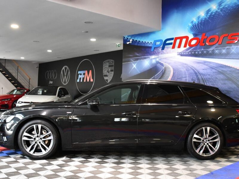 Audi A6 S-Line 50 TDI 3.0 V6 286 Quattro GPS Virtual Bang Olufsen Pré Sense Hayon Attelage Clim 4Zones Éclairage Ambiance ACC JA 19