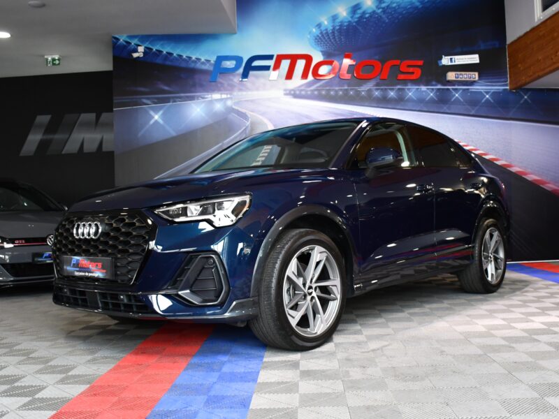Audi Q3 Sportback S-Line Design Luxe 35 TFSI 150 S-Tronic GPS Virtual ACC Attelage Hayon LED Pré Sense Lane JA 19 Audi Sport