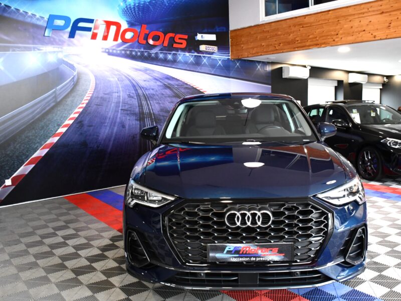 Audi Q3 Sportback S-Line Design Luxe 35 TFSI 150 S-Tronic GPS Virtual ACC Attelage Hayon LED Pré Sense Lane JA 19 Audi Sport