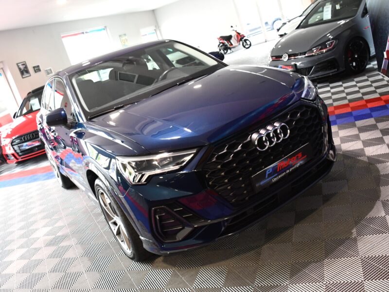 Audi Q3 Sportback S-Line Design Luxe 35 TFSI 150 S-Tronic GPS Virtual ACC Attelage Hayon LED Pré Sense Lane JA 19 Audi Sport