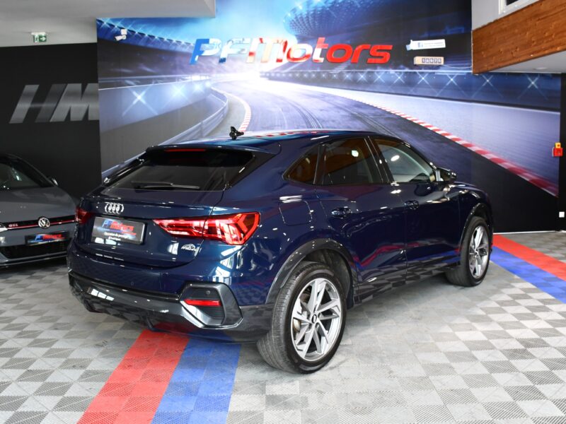 Audi Q3 Sportback S-Line Design Luxe 35 TFSI 150 S-Tronic GPS Virtual ACC Attelage Hayon LED Pré Sense Lane JA 19 Audi Sport