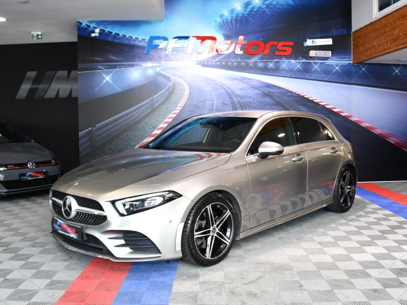 Mercedes Benz Classe A 220 AMG Line 2.0 190 BVA GPS Pro M-Bux Caméra Car Play Lumière D’Ambiance Burmester Multibeam JA 18
