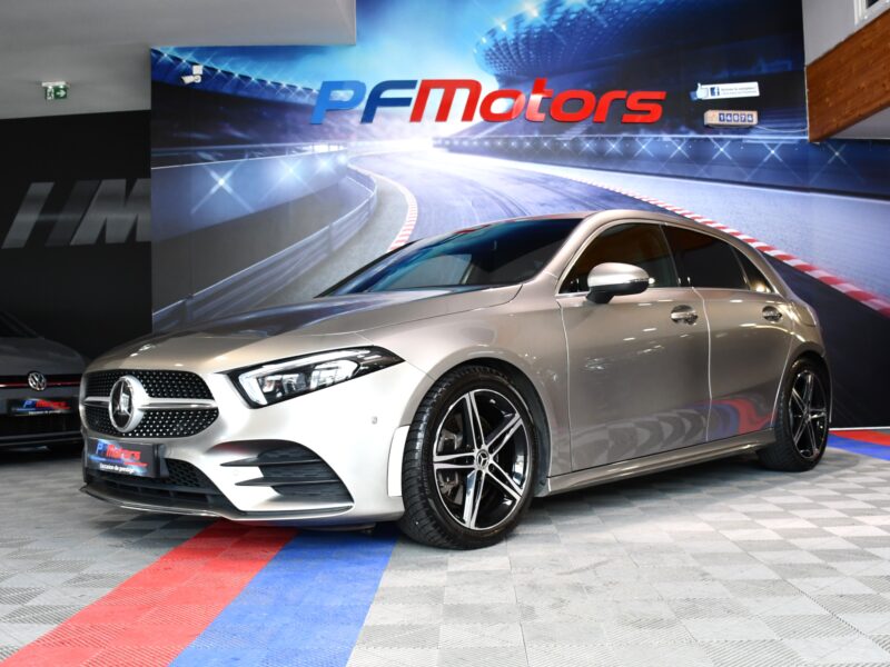 Mercedes Benz Classe A 220 AMG Line 2.0 190 BVA GPS Pro M-Bux Caméra Car Play Lumière D’Ambiance Burmester Multibeam JA 18
