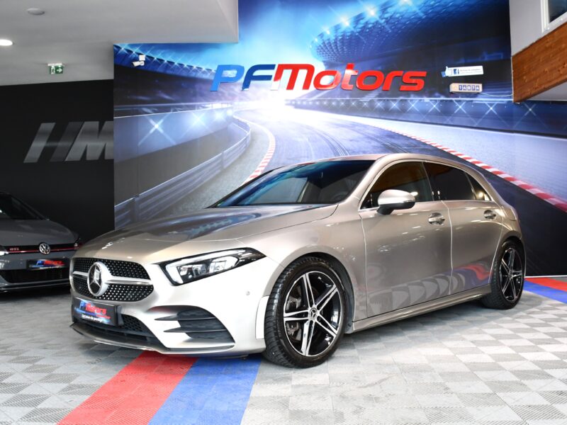 Mercedes Benz Classe A 220 AMG Line 2.0 190 BVA GPS Pro M-Bux Caméra Car Play Lumière D’Ambiance Burmester Multibeam JA 18