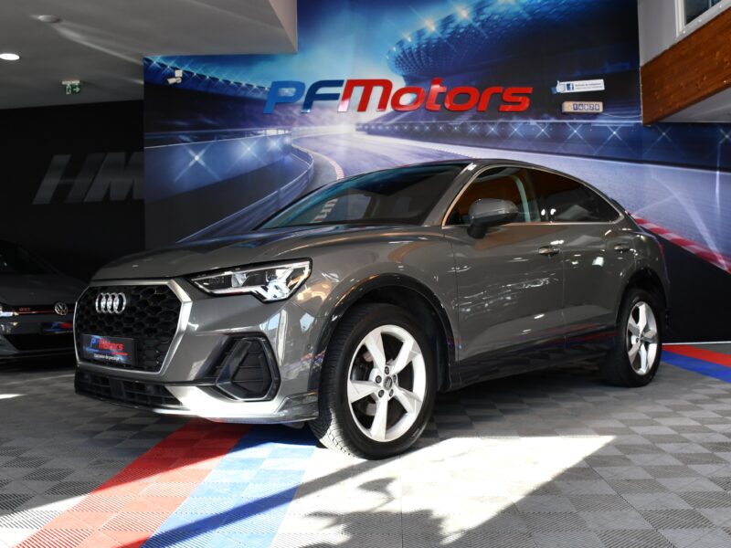 Audi Q3 Sportback S-Line Design Luxe 35 TDI 150 S-Tronic GPS Vebasto Virtuyal Hayon Attelage LED Caméra ACC Pré Sense JA 19