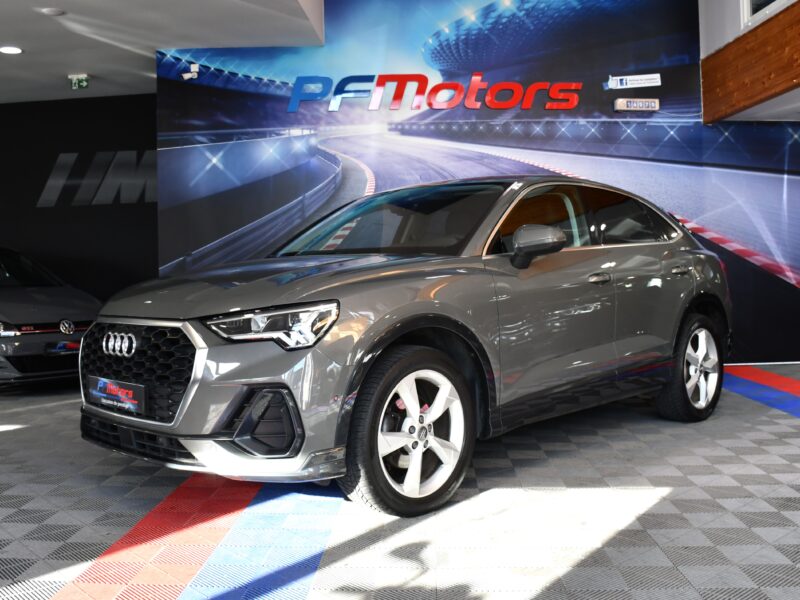 Audi Q3 Sportback S-Line Design Luxe 35 TDI 150 S-Tronic GPS Vebasto Virtuyal Hayon Attelage LED Caméra ACC Pré Sense JA 19