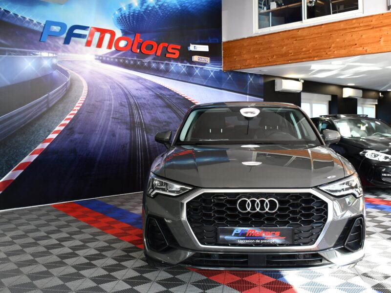 Audi Q3 Sportback S-Line Design Luxe 35 TDI 150 S-Tronic GPS Vebasto Virtuyal Hayon Attelage LED Caméra ACC Pré Sense JA 19
