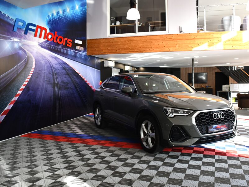 Audi Q3 Sportback S-Line Design Luxe 35 TDI 150 S-Tronic GPS Vebasto Virtuyal Hayon Attelage LED Caméra ACC Pré Sense JA 19