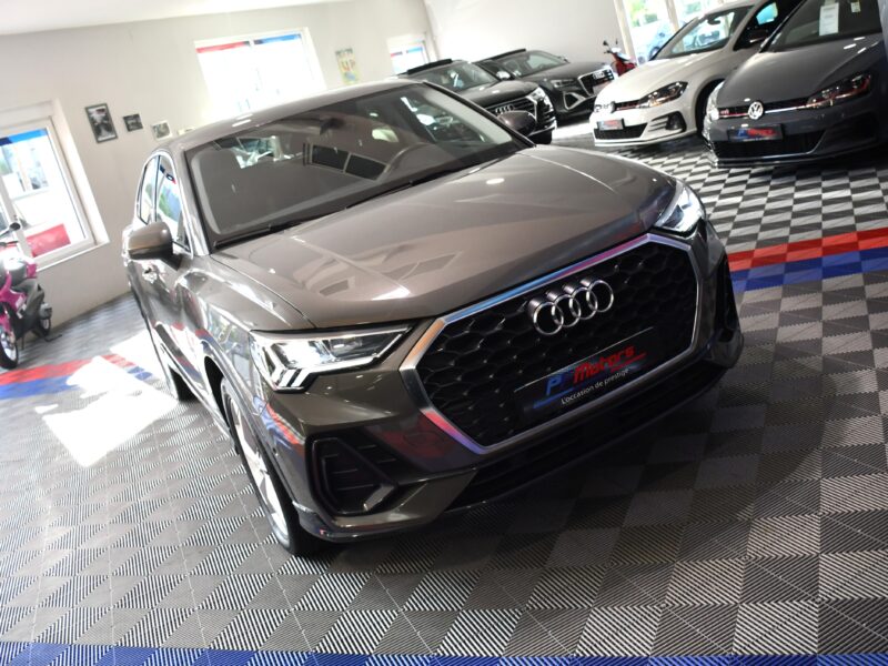 Audi Q3 Sportback S-Line Design Luxe 35 TDI 150 S-Tronic GPS Vebasto Virtuyal Hayon Attelage LED Caméra ACC Pré Sense JA 19