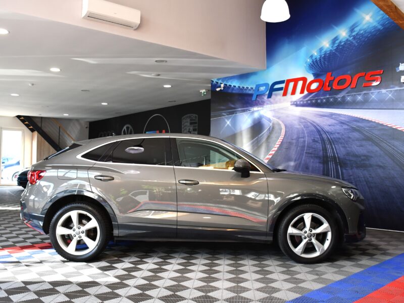 Audi Q3 Sportback S-Line Design Luxe 35 TDI 150 S-Tronic GPS Vebasto Virtuyal Hayon Attelage LED Caméra ACC Pré Sense JA 19