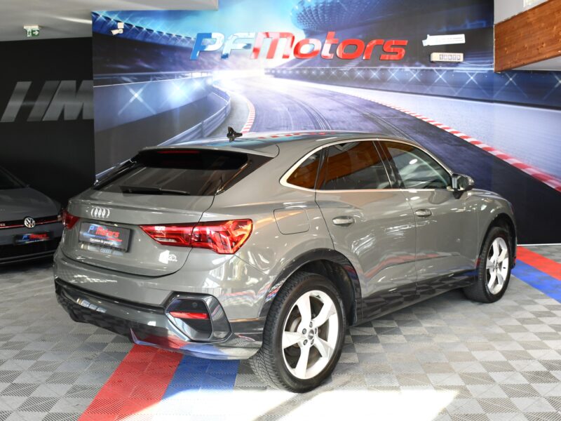 Audi Q3 Sportback S-Line Design Luxe 35 TDI 150 S-Tronic GPS Vebasto Virtuyal Hayon Attelage LED Caméra ACC Pré Sense JA 19