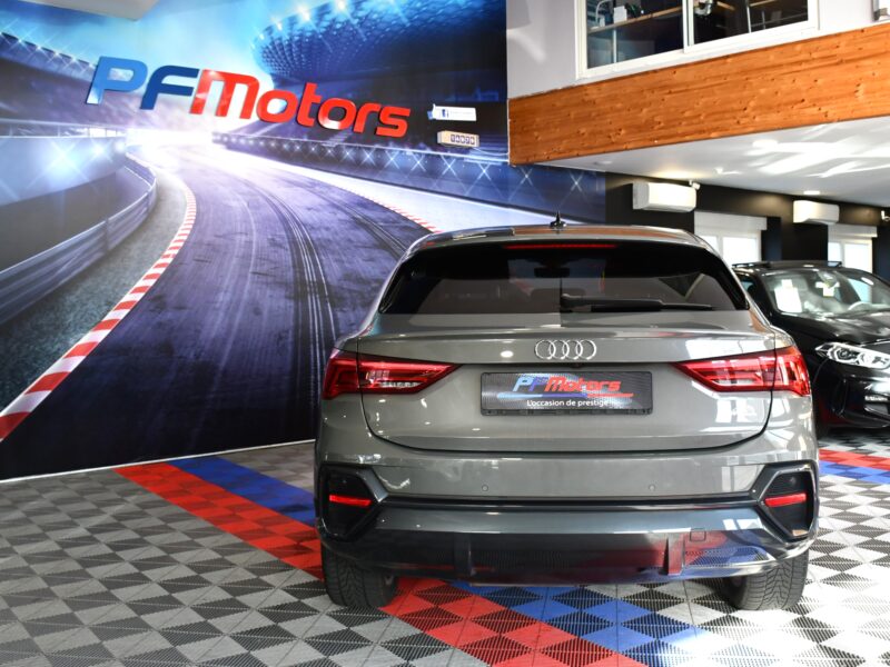 Audi Q3 Sportback S-Line Design Luxe 35 TDI 150 S-Tronic GPS Vebasto Virtuyal Hayon Attelage LED Caméra ACC Pré Sense JA 19