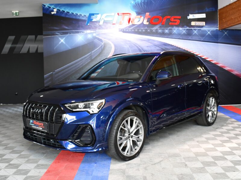 Audi Q3 S-Line 35 TDI 150 S-Tronic GPS Virtual Hayon Attelage Caméra ACC Car Play LED JA 20