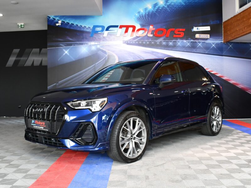 Audi Q3 S-Line 35 TDI 150 S-Tronic GPS Virtual Hayon Attelage Caméra ACC Car Play LED JA 20