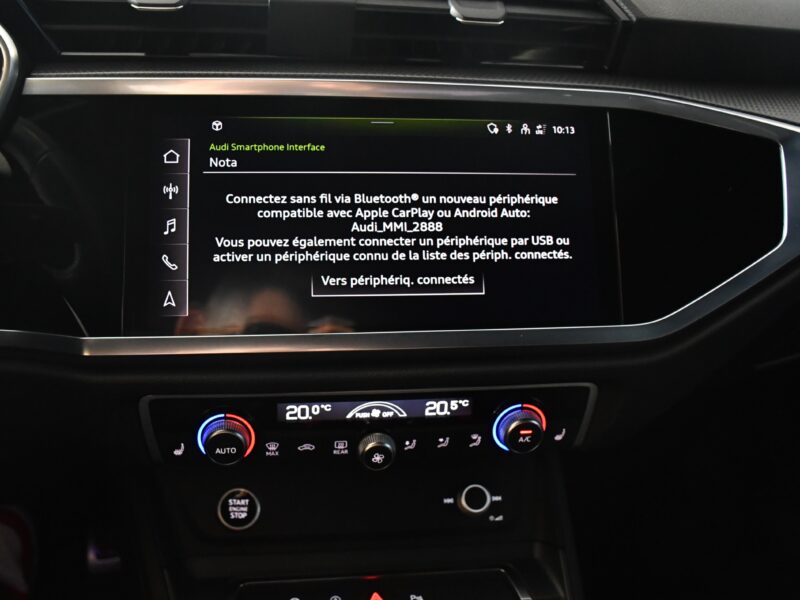 Audi Q3 S-Line 35 TDI 150 S-Tronic GPS Virtual Hayon Attelage Caméra ACC Car Play LED JA 20