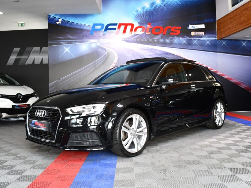 Audi A3 Sportback S-Line 40 TFSI 190 S-Tronic GPS Virtual Régulateur Cuir TO Drive JA 18