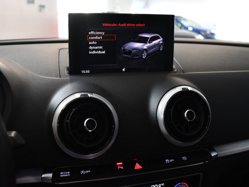 Audi A3 Sportback S-Line 40 TFSI 190 S-Tronic GPS Virtual Régulateur Cuir TO Drive JA 18