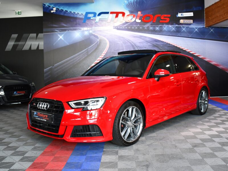 Audi S3 Sportback 2.0 TFSI 300 Quattro S-Tronic GPS Virtual Sièges Baquet TO Parc Assist Carbone JA 18