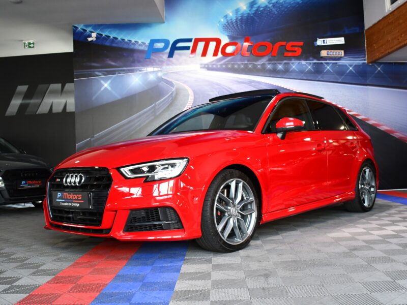 Audi S3 Sportback 2.0 TFSI 300 Quattro S-Tronic GPS Virtual Sièges Baquet TO Parc Assist Carbone JA 18