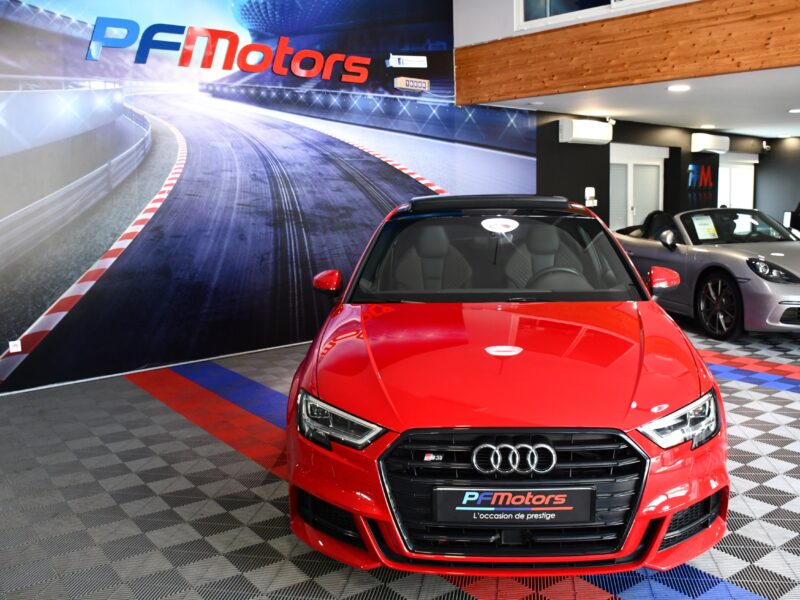 Audi S3 Sportback 2.0 TFSI 300 Quattro S-Tronic GPS Virtual Sièges Baquet TO Parc Assist Carbone JA 18