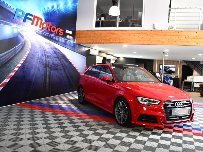 Audi S3 Sportback 2.0 TFSI 300 Quattro S-Tronic GPS Virtual Sièges Baquet TO Parc Assist Carbone JA 18