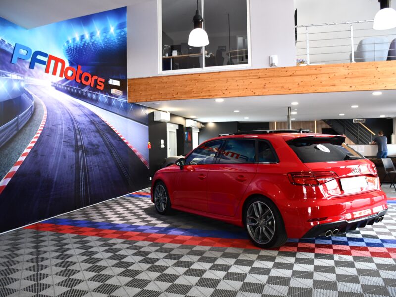 Audi S3 Sportback 2.0 TFSI 300 Quattro S-Tronic GPS Virtual Sièges Baquet TO Parc Assist Carbone JA 18