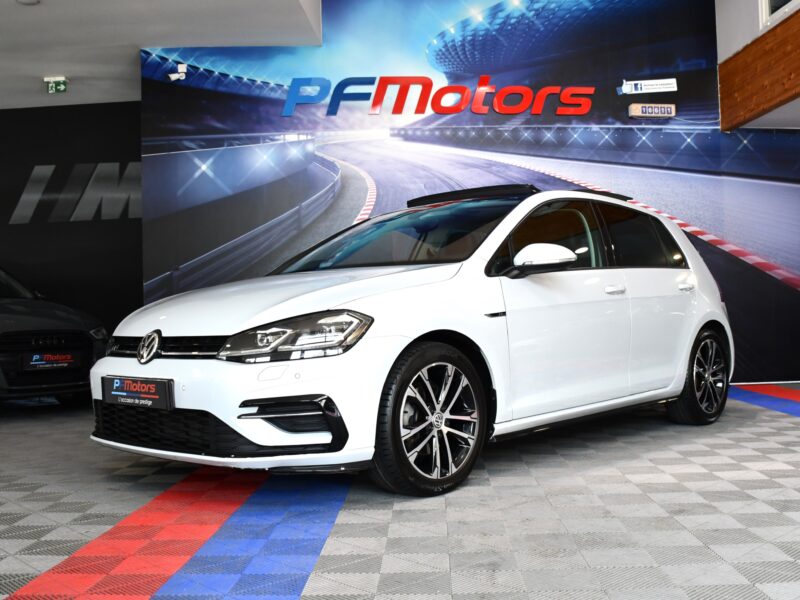 Volkswagen Golf 7 R-Line Carat 1.4 TSI 150 DSG GPS Cuir TO Keyless Dynaudio Front ACC Volant Chauffant JA 17
