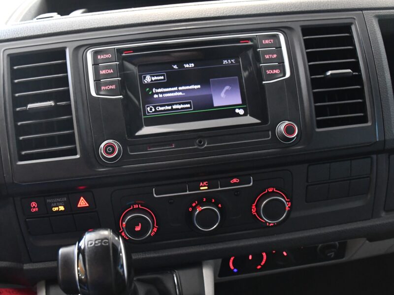 Volkswagen Transporter T6 2.0 TDI 150 DSG 3 portes Bluetooth Attelage Vebasto Front Régulateur JA 16
