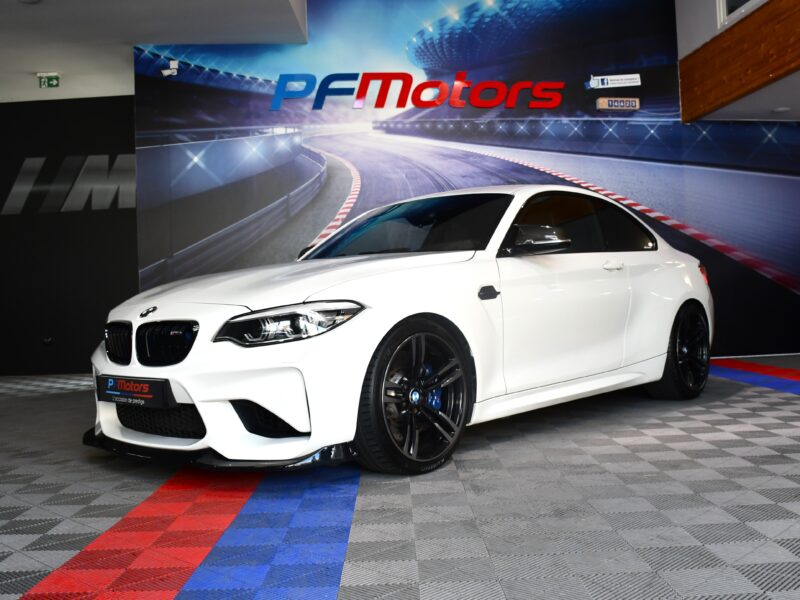 BMW M2 Coupé I 370 M DKG GPS Échappement M-Performance Harman Kardon LED Cuir Régulateur JA 19