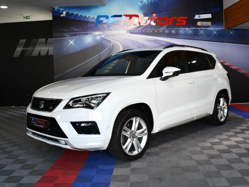 Séat Ateca FR 2.0 TDI 150 DSG 4Drive GPS Virtual ACC Cuir Hayon Attelage Parc Assist Caméra JA 18