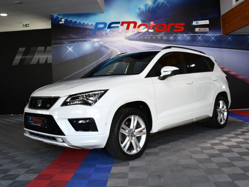 Séat Ateca FR 2.0 TDI 150 DSG 4Drive GPS Virtual ACC Cuir Hayon Attelage Parc Assist Caméra JA 18