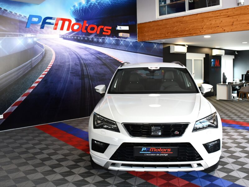 Séat Ateca FR 2.0 TDI 150 DSG 4Drive GPS Virtual ACC Cuir Hayon Attelage Parc Assist Caméra JA 18