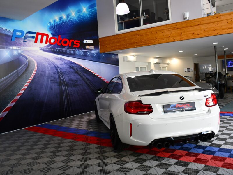 BMW M2 Coupé I 370 M DKG GPS Échappement M-Performance Harman Kardon LED Cuir Régulateur JA 19