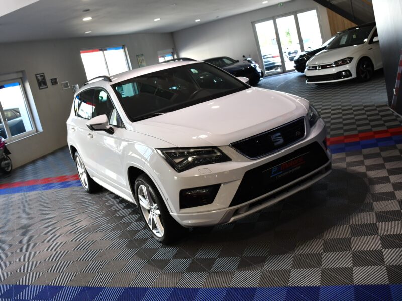 Séat Ateca FR 2.0 TDI 150 DSG 4Drive GPS Virtual ACC Cuir Hayon Attelage Parc Assist Caméra JA 18