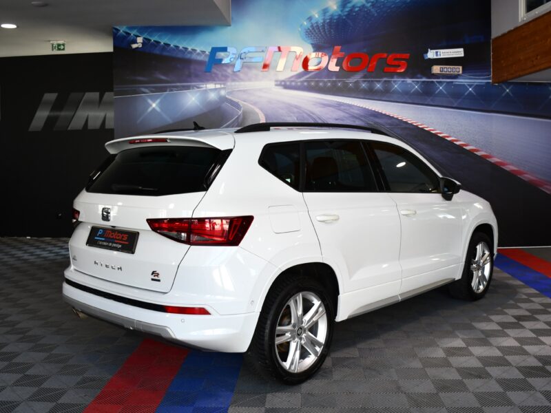 Séat Ateca FR 2.0 TDI 150 DSG 4Drive GPS Virtual ACC Cuir Hayon Attelage Parc Assist Caméra JA 18