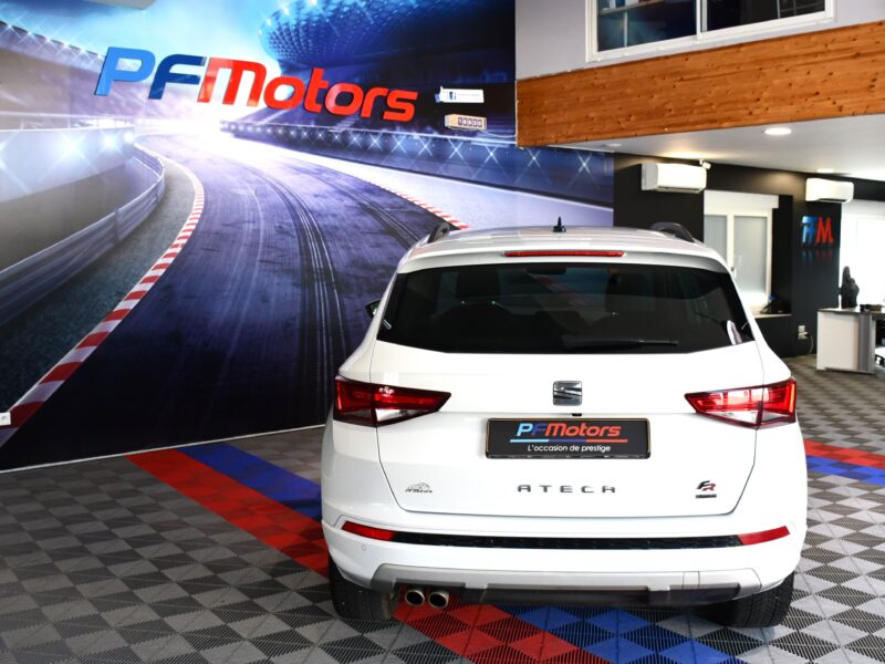 Séat Ateca FR 2.0 TDI 150 DSG 4Drive GPS Virtual ACC Cuir Hayon Attelage Parc Assist Caméra JA 18