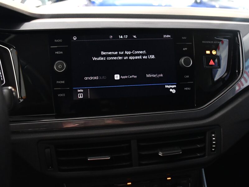 Volkswagen Polo R-Line 1.5 TSI 150 DSG GPS Virtual Car Play Front Induction Régulateur JA 17