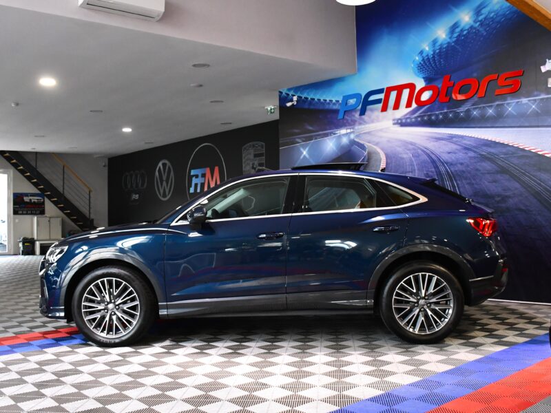 Audi Q3 Sportback Design Luxe 35 TDI 150 Quattro S-Tronic GPS ACC Attelage Cuir Hayon Pré Sense Virtual TO Lane JA 19