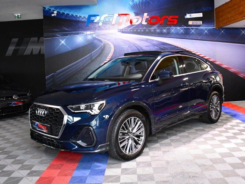 Audi Q3 Sportback Design Luxe 35 TDI 150 Quattro S-Tronic GPS ACC Attelage Cuir Hayon Pré Sense Virtual TO Lane JA 19