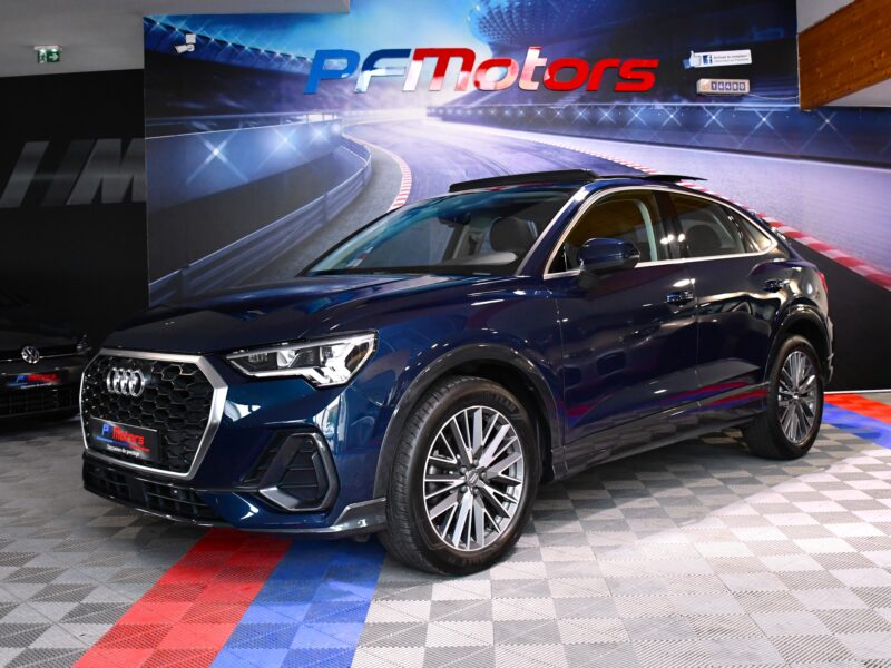 Audi Q3 Sportback Design Luxe 35 TDI 150 Quattro S-Tronic GPS ACC Attelage Cuir Hayon Pré Sense Virtual TO Lane JA 19
