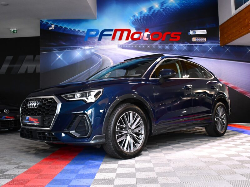 Audi Q3 Sportback Design Luxe 35 TDI 150 Quattro S-Tronic GPS ACC Attelage Cuir Hayon Pré Sense Virtual TO Lane JA 19