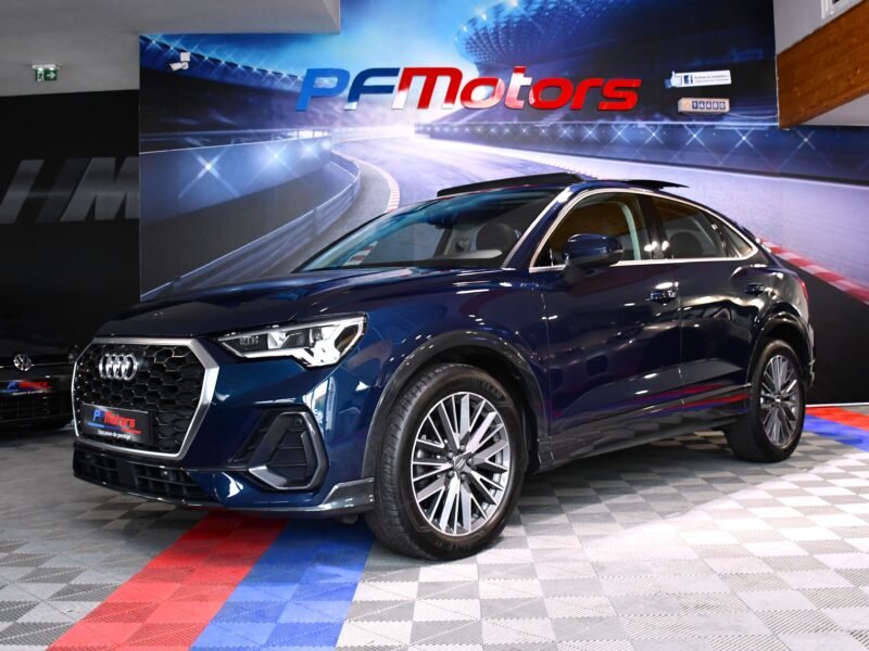 Audi Q3 Sportback Design Luxe 35 TDI 150 Quattro S-Tronic GPS ACC Attelage Cuir Hayon Pré Sense Virtual TO Lane JA 19