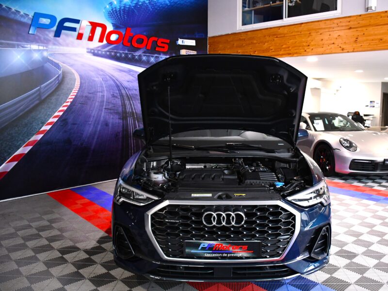 Audi Q3 Sportback Design Luxe 35 TDI 150 Quattro S-Tronic GPS ACC Attelage Cuir Hayon Pré Sense Virtual TO Lane JA 19