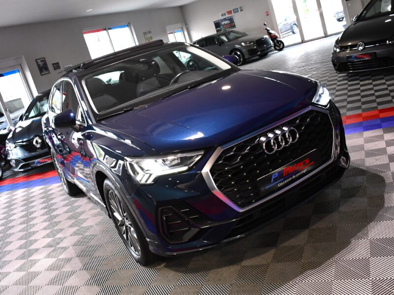 Audi Q3 Sportback Design Luxe 35 TDI 150 Quattro S-Tronic GPS ACC Attelage Cuir Hayon Pré Sense Virtual TO Lane JA 19