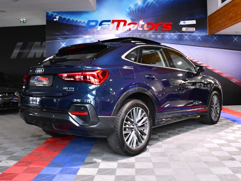Audi Q3 Sportback Design Luxe 35 TDI 150 Quattro S-Tronic GPS ACC Attelage Cuir Hayon Pré Sense Virtual TO Lane JA 19