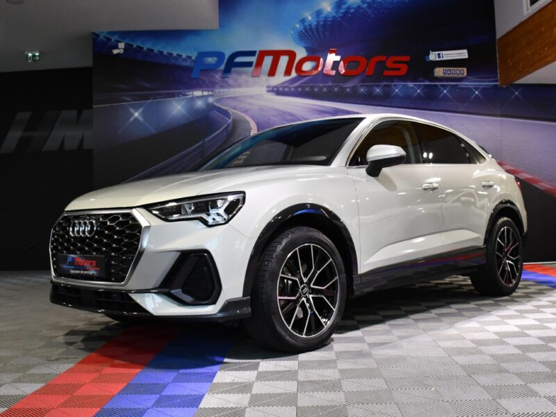 Audi Q3 Sportback S-Line Design Luxe 40 TDI 200 Quattro S-Tronic GPS Virtual Hayon Attelage Pré Sense Caméra JA 19