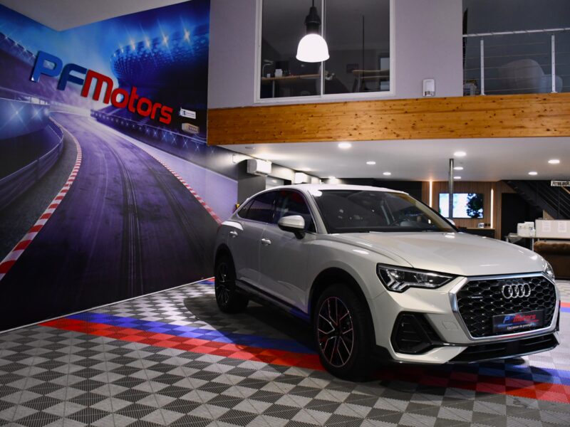 Audi Q3 Sportback S-Line Design Luxe 40 TDI 200 Quattro S-Tronic GPS Virtual Hayon Attelage Pré Sense Caméra JA 19