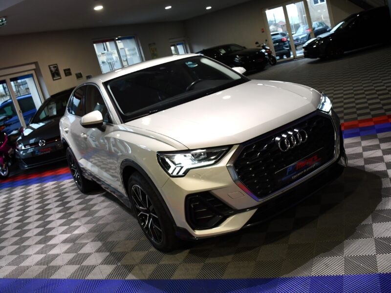 Audi Q3 Sportback S-Line Design Luxe 40 TDI 200 Quattro S-Tronic GPS Virtual Hayon Attelage Pré Sense Caméra JA 19