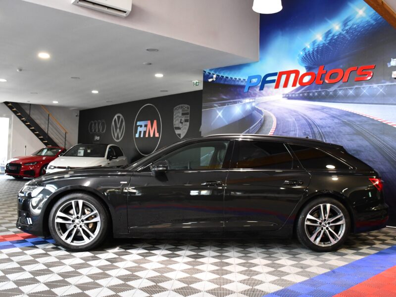 Audi A6 S-Line 50 TDI 3.0 V6 286 Quattro GPS Virtual Bang Olufsen Pré Sense Hayon Attelage Clim 4Zones Éclairage Ambiance ACC JA 19