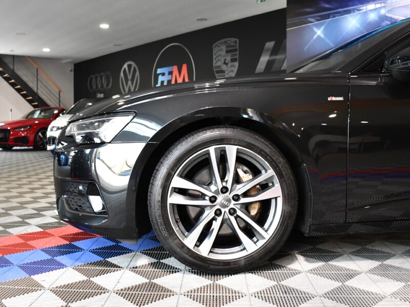 Audi A6 S-Line 50 TDI 3.0 V6 286 Quattro GPS Virtual Bang Olufsen Pré Sense Hayon Attelage Clim 4Zones Éclairage Ambiance ACC JA 19